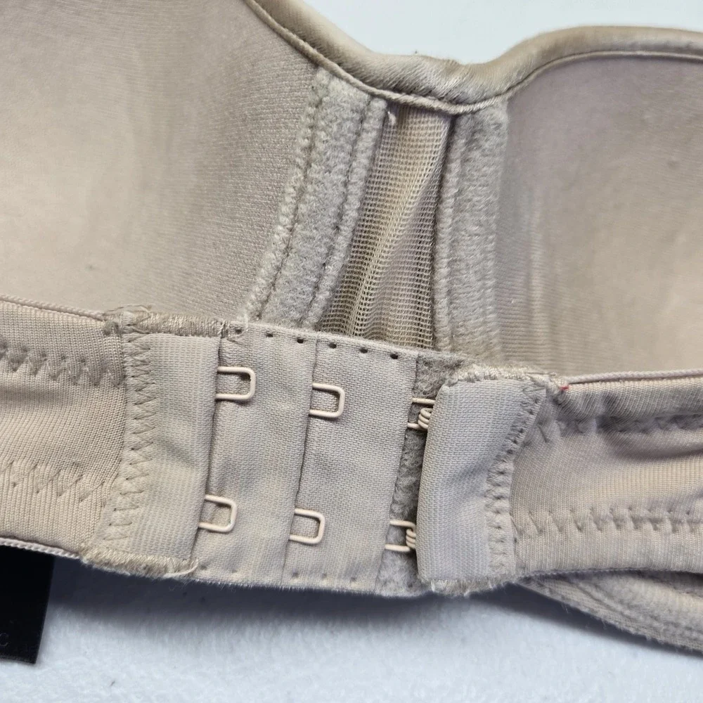 Natori Women Bra 32C‎ Beige Strapless Underwired Smooth Underwire
